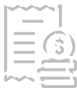 Illustration d’un reçu de caisse déchiré avec un symbole de pièce de monnaie.