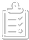 Illustration of a clipboard showing a bulleted list.